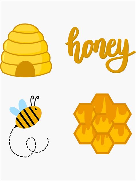 Honey Sticker Pack Sticker By Stickersbyheidi Redbubble