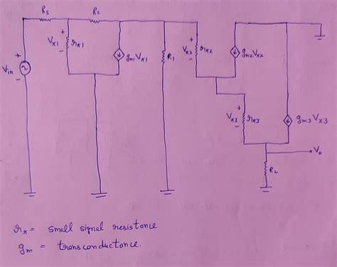 Solved Draw The Small Signal Model For The Circuit Below Course Hero