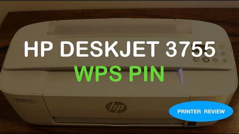 How To Find The Wps Pin Number Of Hp Deskjet 3755 All In One Printer