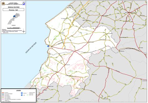 Carte Reseau Routier De Safi Ministère Du Transport Et De La