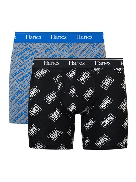 Hanes Originals Mens Boxer Briefs Moisture Wicking Stretch Cotton