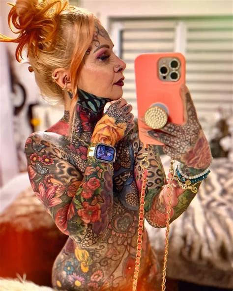 Tattooed Gran Dubbed Gorgeous By Bloke Even Though She S Same Age As