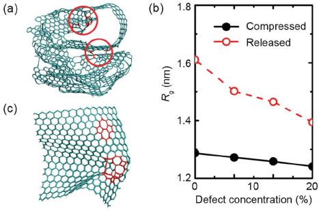 A Atomic Structures Of Crumpled Graphene Sheets With 10 Intrinsic