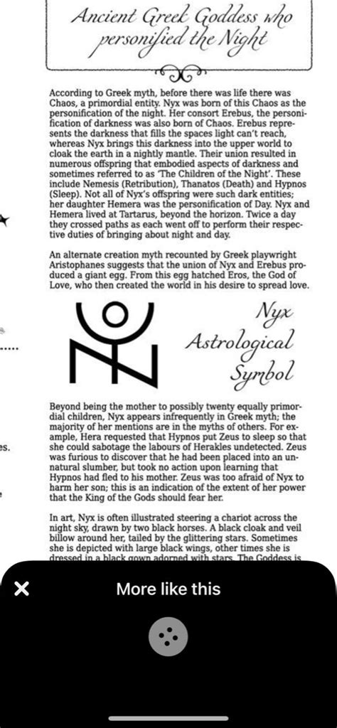 Nyx Symbol Tat Greek Mythology Tattoos Goddess Tattoo Greek Myths