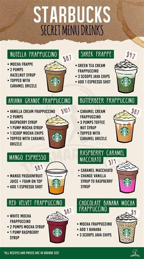 Starbucks Secret Menu Butterbeer