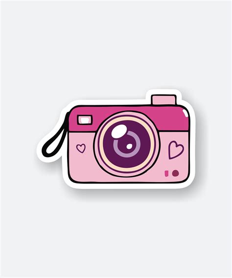 Aesthetic Camera Sticker Devisestore