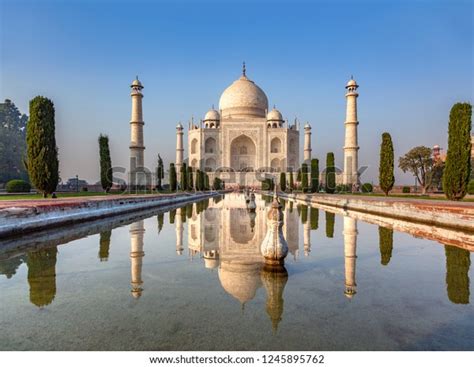 Reflection Taj Mahal India Stock Photo (Edit Now) 1245895762