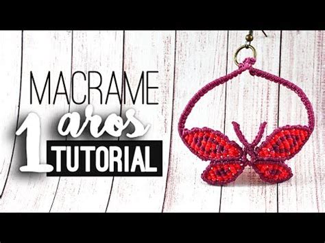 Aros Mariposa Pt Tutorial Como Hacer Aretes De Hilo Diy