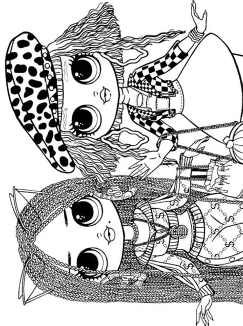 Kids-n-fun.com | Coloring page L.O.L. Surprise OMG dolls Swag Neon