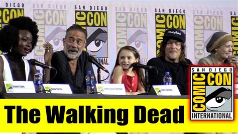 The Walking Dead Comic Con 2019 Full Cast Panel Danai Gurira Norman