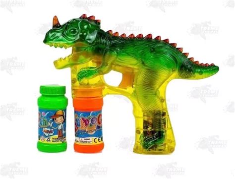 Juguete Pistola Burbujas Dinosaurio Iluminada Toysery Xtrm Meses Sin