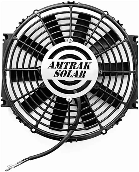 Amtrak Solar 12" Powerful Attic Exhaust Fan - Silent Operation, Energy