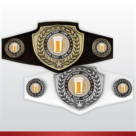 Beer Champion Award Belt Custom Text