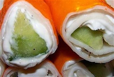 Rouleaux de surimi au concombre À Voir