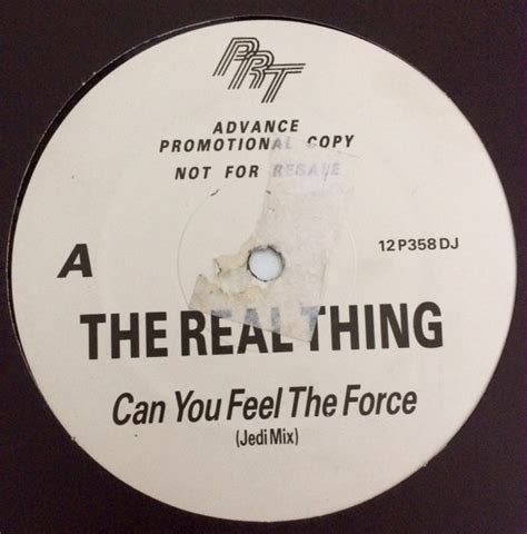 The Real Thing Can You Feel The Force Jedi Mix 1986 Vinyl Discogs