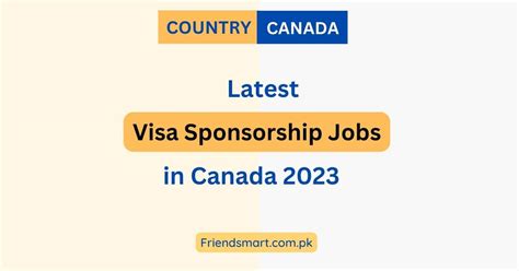 Visa Sponsorship Jobs In Canada Apply Here