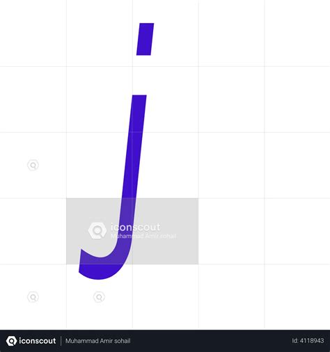 Lowercase Letter J Animated Icon Download In Json Lottie Or Mp4 Format