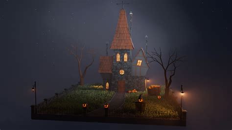 Halloween Haunted House 3D model | CGTrader