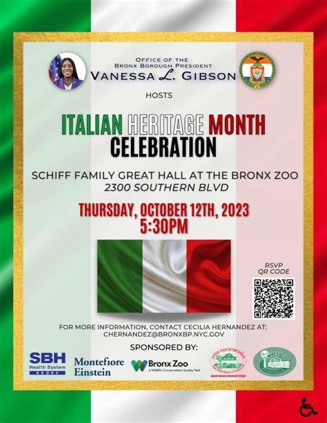 Italian Heritage Month Celebration The Office Of The Bronx Borough