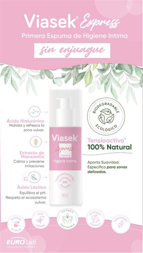 VIASEK ESPUMA EXPRESS DE HIGIENE INTIMA Farmacia Stricker