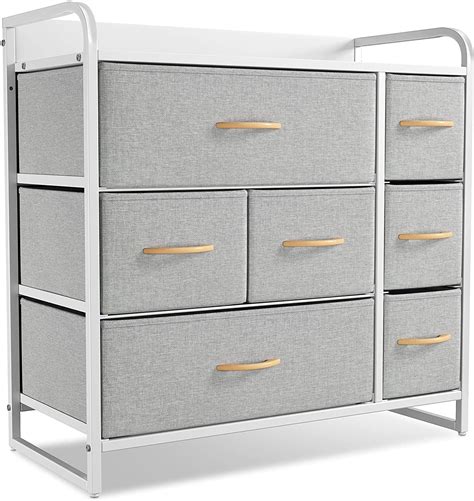 CubiCubi 7-Drawer Storage Dresser for Bedroom, Chest of Drawers, Bedroom Furniture Set, Chester ...