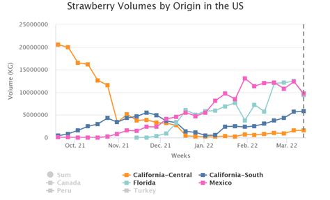 Agronometrics En Gr Ficos C Mo Va La Temporada De Fresas O Frutillas