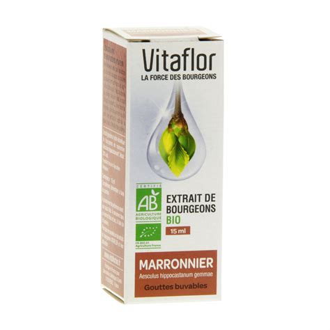 VITAFLOR Extrait De Bourgeons Bio Marronnier Flacon 15ml Pharmacie En