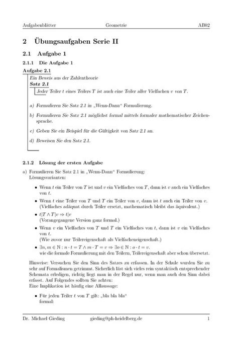 Datei Geometrieeinf Hrung Aufgaben Serie L Sungen Pdf