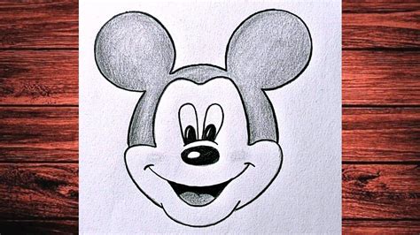 Cómo Dibujar Mickey Mouse Cómo Dibujar Un Personaje De Disney Dibujos A Lápiz Para