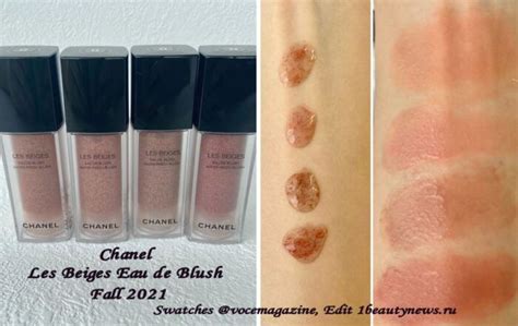 Chanel Les Beiges Eau de Blush Fall 2021 Swatches Макияж Румяна Лицо