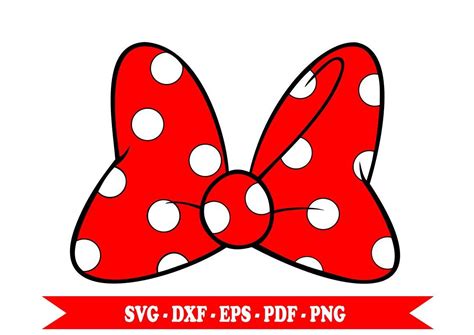 Minnie Polka Dot Bow SVG