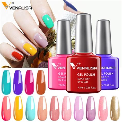 Buy Venalisa 7 5ml Color Nail Gel Polish Soak Off UV LED Lacquer