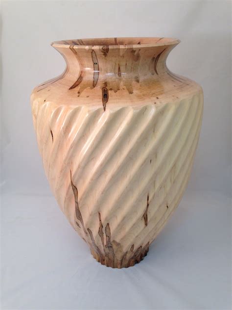 Ambrosia Maple Spiral Fluted Vase General Finishes 2018 Design Challenge