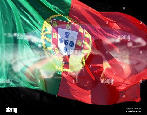 Soccer Or Football Fans And Portugal Flag Stock Photo Alamy