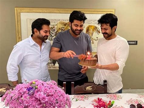 Ram Charan throws party for birthday boy Sharwanand