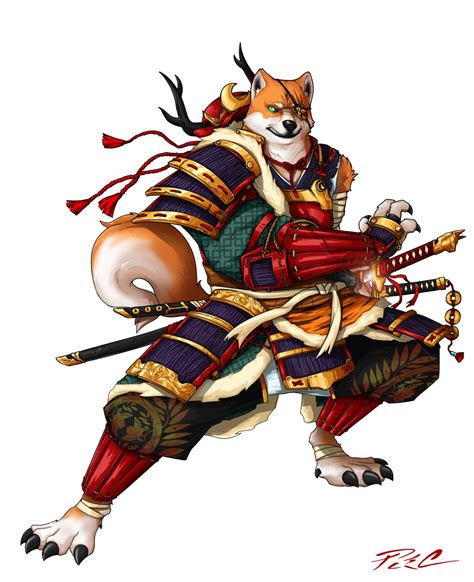 The Inu Samurai Huỳnh Johny Character Art Furry Art Character Design