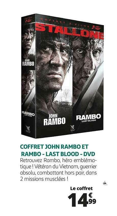 Promo Coffret John Rambo Et Rambo Last Blood Dvd Chez Auchan