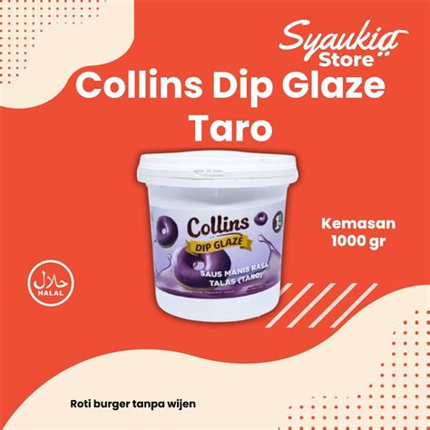 Jual Collins Dip Glaze Taro Kg Saus Manis Rasa Talas Collins Dip Glaze