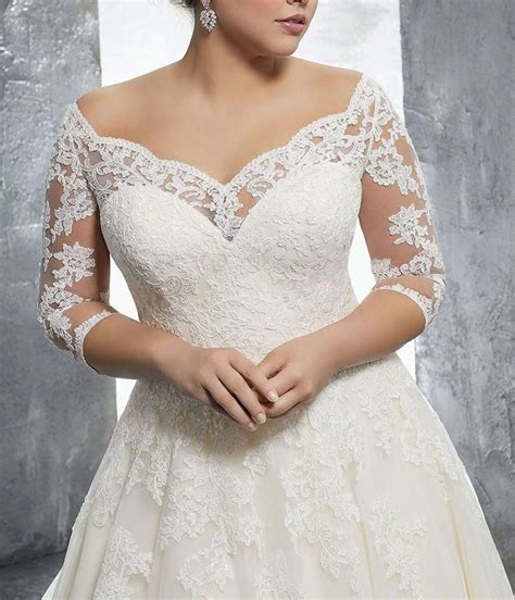 23 Full Lace Wedding Dresses Plus Size With Empire High Waist 8 Plusweddingdresses In 2020