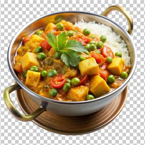 Vegetable Curry Transplant Background Premium AI Generated PSD