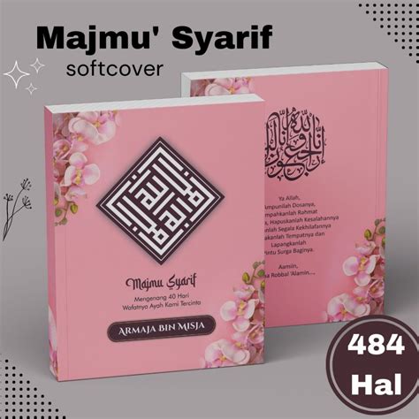 Jual CETAK MAJMU SYARIF BUYKU YASIN DAN TAHLIL CUSTOM SOFTCOVER LENGKAP