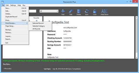 Passwords Plus 3 000 Build 209 Download Review Screenshots