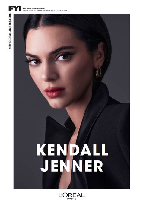 LORÉAL PARIS IS THRILLED TO ANNOUNCE KENDALL JENNER AS NEW GLOBAL