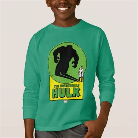 The Incredible Hulk Vintage Shadow Graphic T Shirt Zazzle