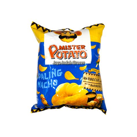 Mister Potato Barbecue Flavor Potato Chips 75g Jaya Indah Grocer