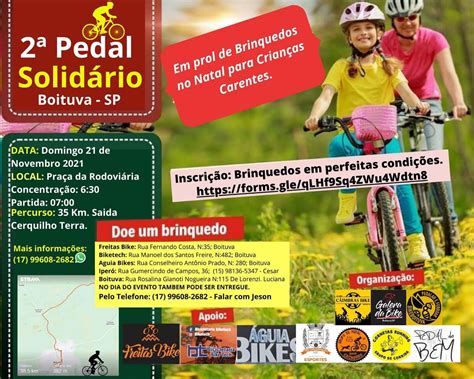 Boituva Realiza Pedal Solidário Neste Domingo Em Prol Das Crianças