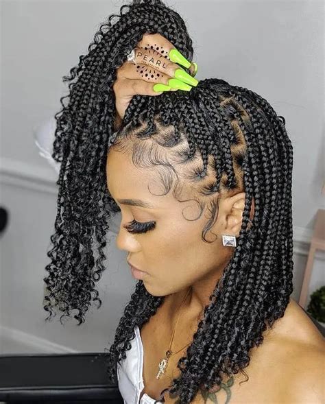 Pin By Terre Jaii On Braided Hairstyles Braids For Short Hair Box