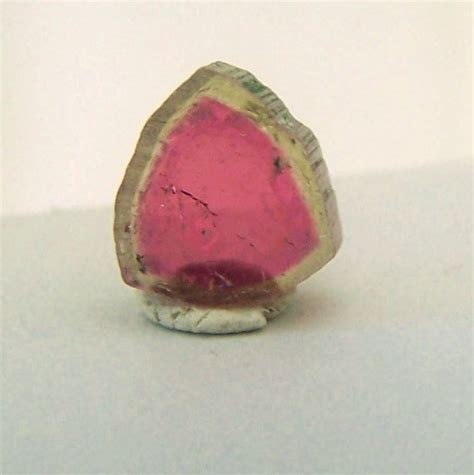 Watermelon Tourmaline Crystal Slice Pink Tourmaline Green Bi