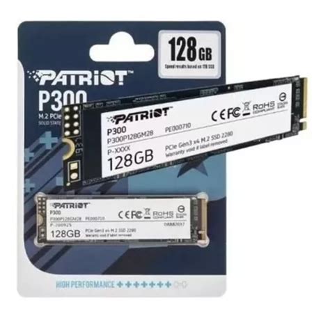 Ssd M 2 2280 Nvme Patriot P310 480gb Pcie Gen3x4 Hd Rapido