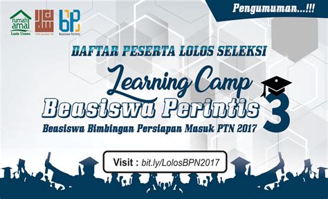 Daftar Peserta Lolos Seleksi Bpn Jateng Rumah Amal Unnes